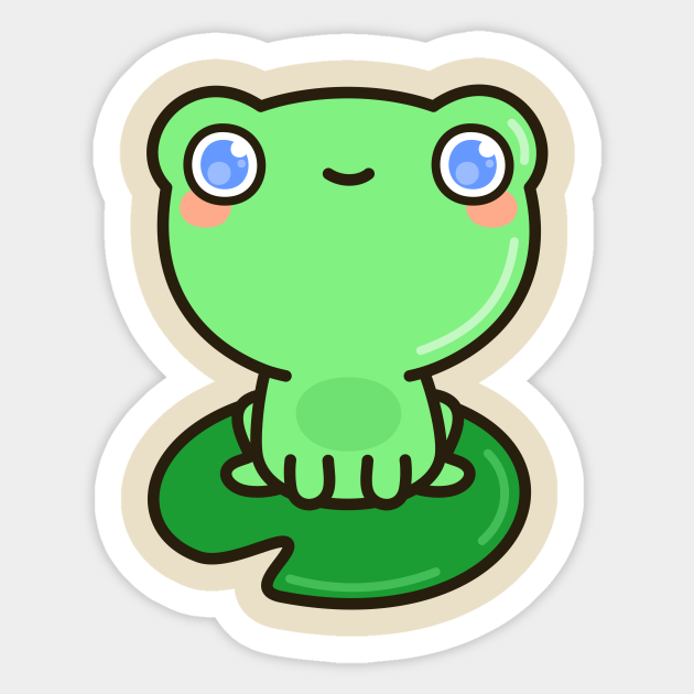 Cute Frog Frog Sticker Teepublic 9930